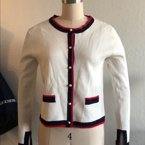 Zara White Knit Jacket